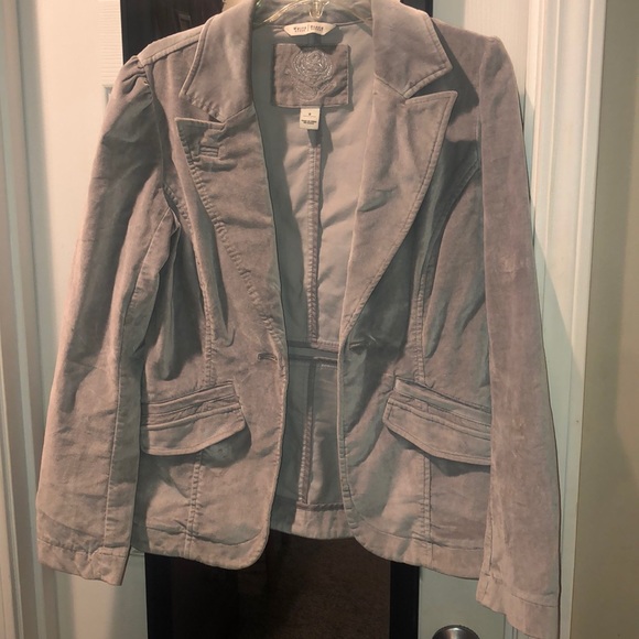 Velvet Fitted Blazer - Picture 1 of 7